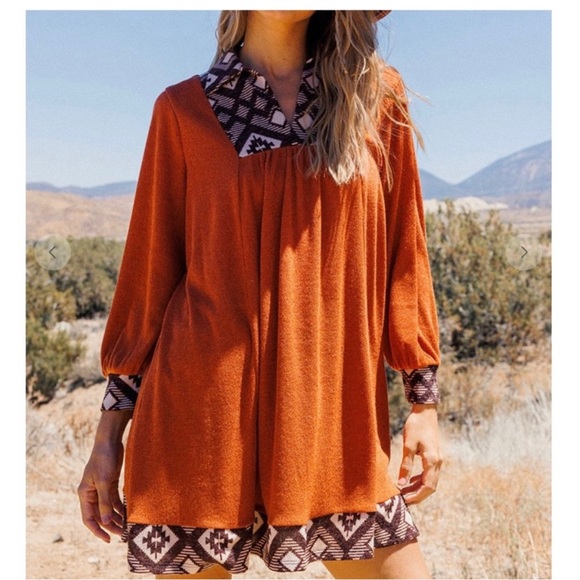 🤩 Boho Style Tunic Dress - Picture 4 of 6